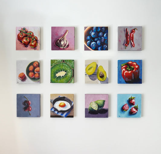 Mini Original Series: 'Blueberries' Original Artwork [Day 3]