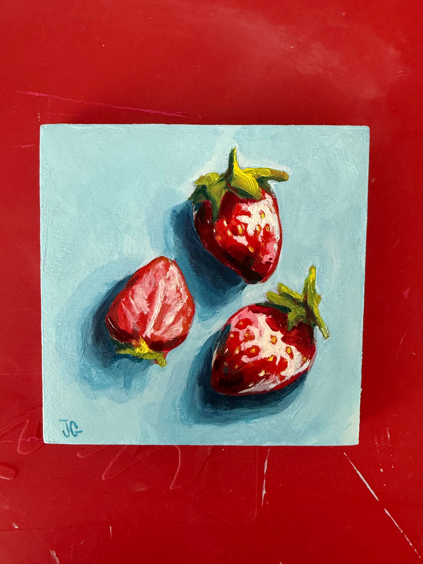 Mini Original Series: 'Strawberries' Original Artwork [Day 12]