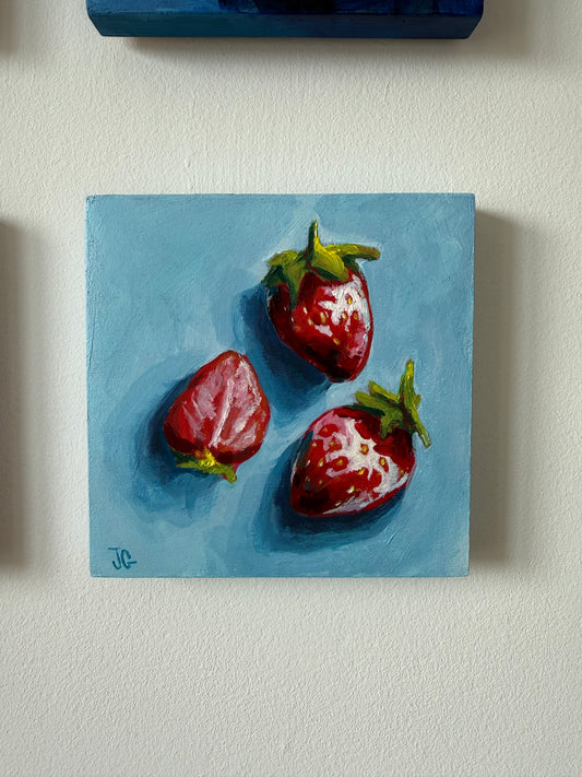 Mini Original Series: 'Strawberries' Original Artwork [Day 12]