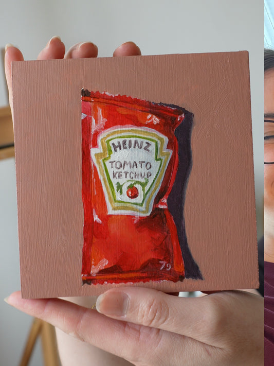 Mini Original Series 2: 'Tomato Ketchup'  Original Artwork [Day 1] Oil